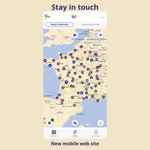 Stay in touch, new mobile website