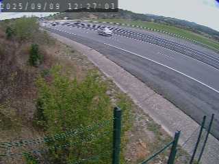 Caméra autoroutière France - A75, Bel-air, à hauteur de Creissels, en provenance du viaduc de Millau et en direction de Montpellier