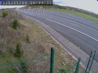 <h2>Caméra autoroutière France - A75, Bel-air, à hauteur de Creissels, en provenance du viaduc de Millau et en direction de Montpellier</h2>