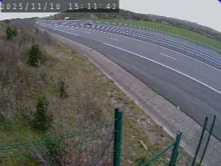 <h2>Caméra autoroutière France - A75, Bel-air, à hauteur de Creissels, en provenance du viaduc de Millau et en direction de Montpellier</h2>