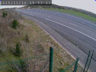 Caméra autoroutière France - A75, Bel-air, à hauteur de Creissels, en provenance du viaduc de Millau et en direction de Montpellier