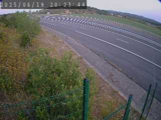 Caméra autoroutière France - A75, Bel-air, à hauteur de Creissels, en provenance du viaduc de Millau et en direction de Montpellier