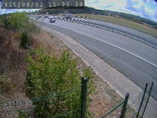 <h2>Caméra autoroutière France - A75, Bel-air, à hauteur de Creissels, en provenance du viaduc de Millau et en direction de Montpellier</h2>