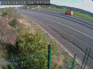 <h2>Caméra autoroutière France - A75, Bel-air, à hauteur de Creissels, en provenance du viaduc de Millau et en direction de Montpellier</h2>