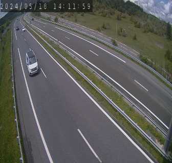 Caméra autoroute A75 à hauteur de la sortie 49 Le Caylar en direction de Montpellier