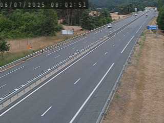 Caméra autoroutière France - A75, col de la Fagette à Banassac, en direction de Montpellier
