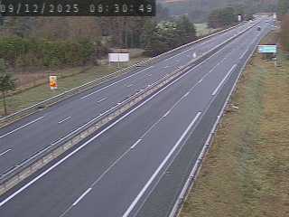 Caméra autoroutière France - A75, col de la Fagette à Banassac, en direction de Montpellier