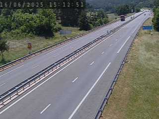 Caméra autoroutière France - A75, col de la Fagette à Banassac, en direction de Montpellier