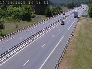 Caméra autoroutière France - A75, col de la Fagette à Banassac, en direction de Montpellier