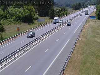Caméra autoroutière France - A75, col de la Fagette à Banassac, en direction de Montpellier