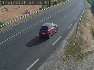 Webcam routière du col de Fix-Saint-Geneys en Haute-Loire, sur la N102 à 1000 mètres d'altitude