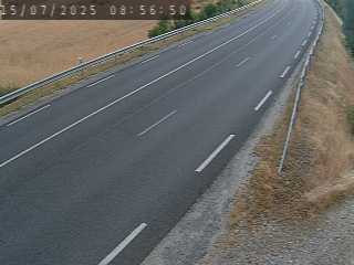 Webcam routière du col de Fix-Saint-Geneys en Haute-Loire, sur la N102 à 1000 mètres d'altitude