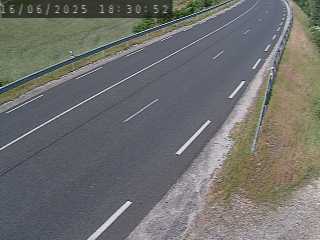 Webcam routière du col de Fix-Saint-Geneys en Haute-Loire, sur la N102 à 1000 mètres d'altitude