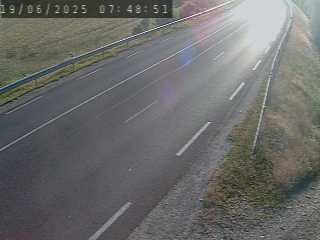 Webcam routière du col de Fix-Saint-Geneys en Haute-Loire, sur la N102 à 1000 mètres d'altitude