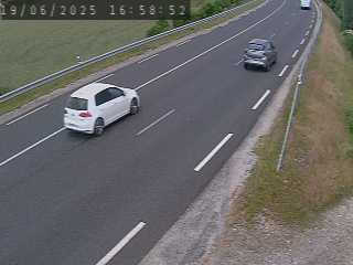 Webcam routière du col de Fix-Saint-Geneys en Haute-Loire, sur la N102 à 1000 mètres d'altitude