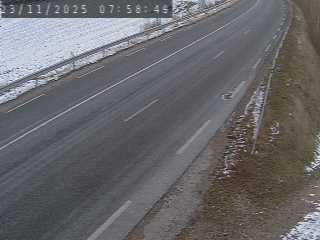 Webcam routière du col de Fix-Saint-Geneys en Haute-Loire, sur la N102 à 1000 mètres d'altitude