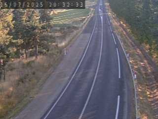 Webcam routière au niveau du lieu-dit de Peyrebeille dans la commune de Lanarce en Ardèche à 1282 mètres d'altitude