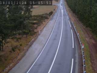 Webcam routière au niveau du lieu-dit de Peyrebeille dans la commune de Lanarce en Ardèche à 1282 mètres d'altitude