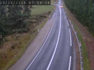 Webcam routière au niveau du lieu-dit de Peyrebeille dans la commune de Lanarce en Ardèche à 1282 mètres d'altitude