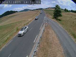 Caméra routière France - N88, au niveau de La Sauvetat à Landos, en direction de Le Puy-en-Velay